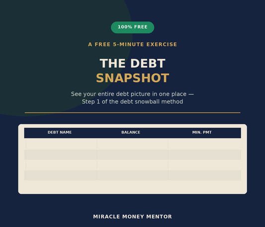 The 5-Minute Debt Snapshot (Free Worksheet)